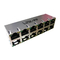 1840267-7 2x6 Stacked POE RJ45 Connector With 1000Base-T Speed