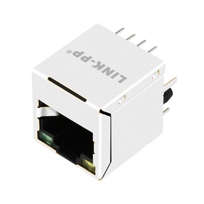 Kompatybilny z UDE RV8-ZZ-0026 LINK-PP 10G Base-T pionowy magjack Rj45 z żółtą/zieloną diodą LED