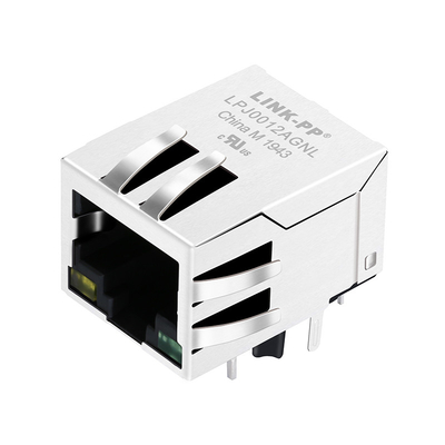 LPJ0012AGNL Jednoportowe gniazdo 10/100Base-T RJ45 z diodą LED