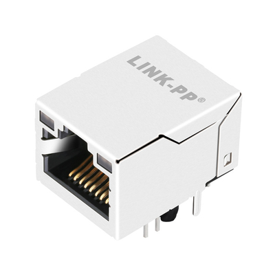2250034-1 Magnetics RJ45 Jack 100BASE-T Tab Up z diodami LED