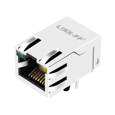 0875-1AX1-E3 Magnetyczne gniazdo RJ45 1000BASE-T Tab Up G/Y LED