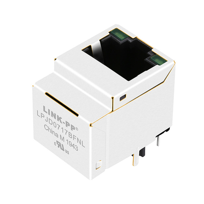 HFJV1-1G06-L11RL Gigabit RJ45 Vertical MagJack 1000 Base-T Zielona/zielona dioda LED LPJD0717BFNL