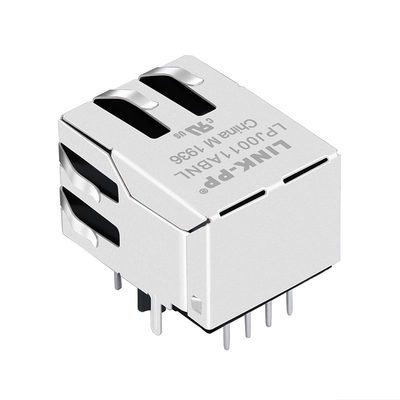 Szybkości magnesowe łącznik Rj45 modułowy J00-0065NL z diodami LED
