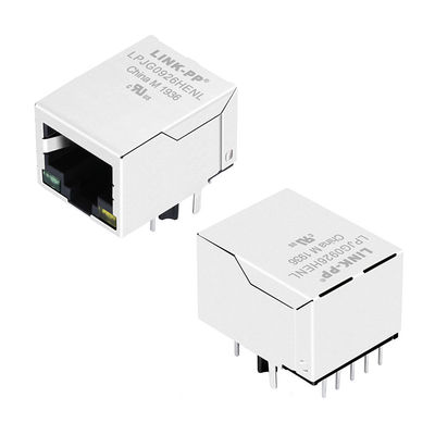 A70-112-331N126 Tab Down Ethernet Magnetyczne złącze RJ45 z POE + LPJG0926HENL