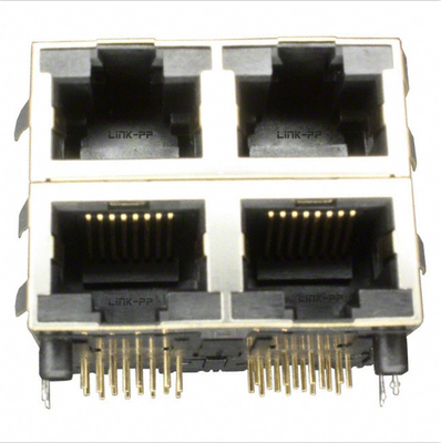RJSAE538004 Zestawiony RJ45 2X2 Port Connector zgodny z ROHS