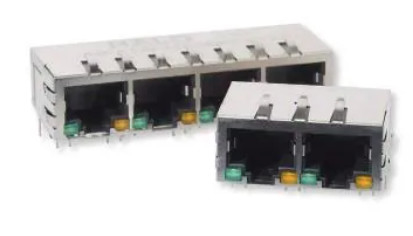 1x4 konektor RJ45 HFJ14-1G01ER-L12RL do aplikacji Gigabit Ethernet