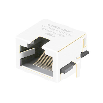 Modułowa niskoprofilowa wtyczka RJ45 SMT Ekranowany zaczep środkowy w górę 8,5 mm ISO9001
