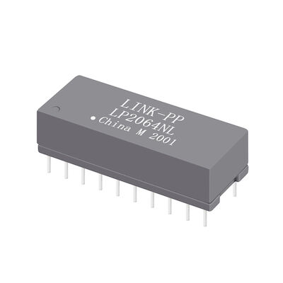 HST-2027DAR Dwuportowy moduł transformatora Ethernet 10/100 BASE-T THT 24-pinowy LP2064NL