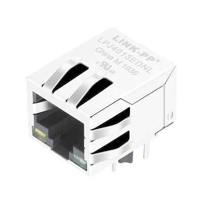 RJLBC-060TC1 RJ45 Modular Jack 10/100 BASE-TX Zintegrowana filtrowana dioda LED