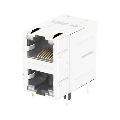 6368011-4 2x1 portowe złącze RJ45 bez magnesów LPJE17200A31NL