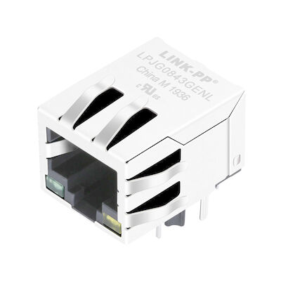 HR931143C 1000 Base-T Transformatorowe gniazdo modułowe RJ45 LPJG0843GENL