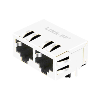 5406566-2 10/100 Base-T 1x2 port bez magnesów Moduły złączy RJ45 Ethernet LPJEF102CNL