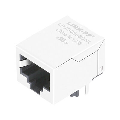 HR901130A RJ45 ze zintegrowanym 10 / 100BT Magnetics THT Shielded LPJG0806DNL