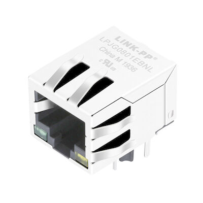 48F-01GY2DPL2NL Magnetyczny RJ45 żeński Jack LPJG0801EBNL dla sieci