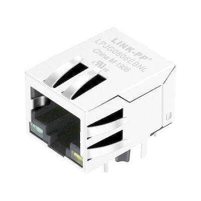 HR911130C Gniazdo sieciowe / magnetyczne RJ45 Jack / Lan dla danych Cat5, Cat5e