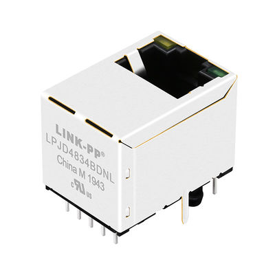 JXD3-0002NL Montaż pionowy RJ45 bez gniazda magnetycznego z diodami LED