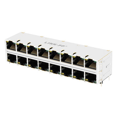 2 X 8 portowa skumulowana karta PC RJ45 HUB z ekranem EMI Finger 0810-2H8R-28