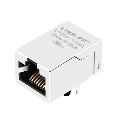 JXR1-0005NLT Port LAN RJ45 Modułowy Jack 100 Base-T 8p8c Tab Up bez ekranowania LED