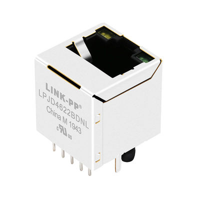 JXD2-9015NL 10/100 Base-T Y / G Led do montażu pionowego Złącze MagJack RJ45