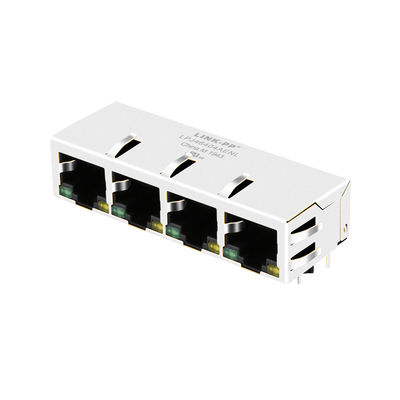 JXD0-4005NL RJ45 Kobieta łącznik 1x4 Port 8pin Z LED