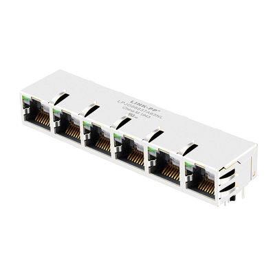 JG0-0070NL Gigabit Lan 1x6 Port Zarejestrowane gniazda Złącza internetowe RJ45 Ethernet
