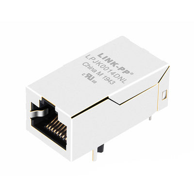 JK0-0018NL 1x2 Port 1000 Base-T Bez Led Ethernet Port LAN Gniazdo sieciowe RJ45 Przemysłowe złącze Ethernet