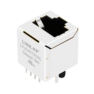 JXD2-0011NL, LPJD4013DNL Top Entry Magnetic Rj45 Connectors Shield 8 Pinów