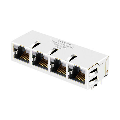 Odpowiednik JXG0-0098NL 4-portowy Gigabit Rj-45 Zatrzask z diodami LED