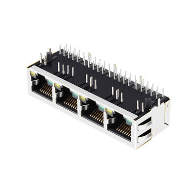 ARJ14A-MASD-AB-EMU2 1x4 Wieloportowe gniazdo Ethernet RJ45 8P8C 100Base-T