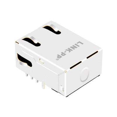 10G Base-T Tab Up 1 port Magnetyczny Jack RJ45 G15-111T-076C