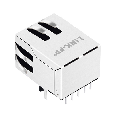 1x1 Port Tab Down 10/100 Base-T Magnetyczne gniazdo RJ45 Bez diody LED JXR0-0001NLT