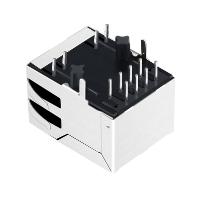 JXD0-0008NL Tab Down 10/100 Base-T 1x1 Port Ethernet Złącze Rj45 Zielona / żółta dioda