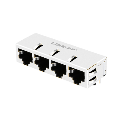 1x4 Port JT8-4000HL 10G Base-T RJ45 Gniazdo magnetyczne 13P8C Bez diod LED