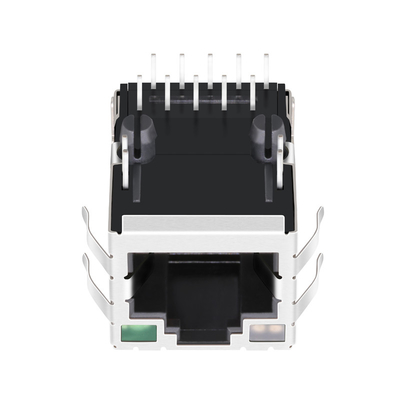 10G Base-T JT7-1115NL Tab UP 1 port RJ45 Magnetyczne gniazdo z zielonymi - żółtymi / zielonymi diodami LED