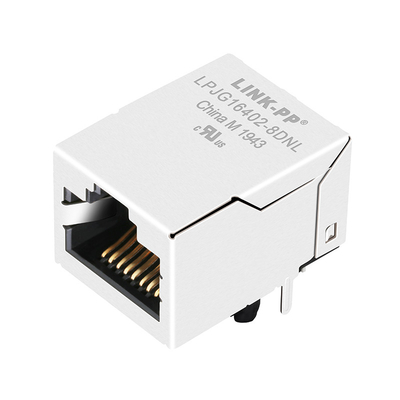 RT9-HK-0002 1x1 Port Zintegrowany Magnetics RJ45 Jack 1000 Base-T Tab Up Bez diody LED