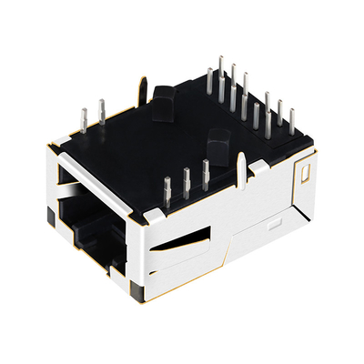 LPJK7036-1A98NL 1000 Base-T 1x1 Port Niskoprofilowe złącze RJ45 Tab UP Z diodami LED