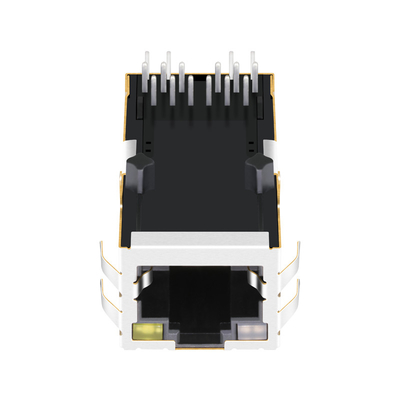 0826-1X1T-M1-F POE RJ45 MagJack 1x1 Port 1000 Base-T Tab Up z diodą OG/Y RoHS
