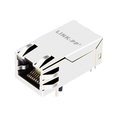 1-1840728-3 1G41 Gigabit Rj45 Magjack 1X1 Port przez otwór w górę z diodą GO/Y