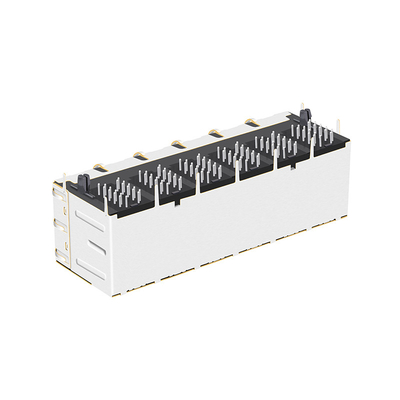 JT5-2610CNL 10G Base-T 2x6 Port RJ45 Gniazda magnetyczne BOCZNE WEJŚCIE 12PIN Z diodą LED