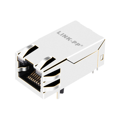 JXT7-1140NL 10GBASE-T 4PAIR PoE 100W 1X1 Port RJ45 Złącze magnetyczne z diodą LED