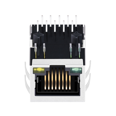 JXD0-9015NL 1000 BASE-TX Tab DÓŁ ZIELONY/ŻÓŁTY Led 10PIN RJ45 Magjack BOCZNE WEJŚCIE