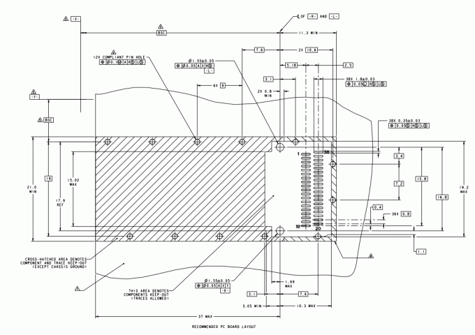 1888617-1 QSFP+ Cage Datasheet - Recommanded 